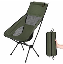 Scaun pliabil camping Nils Camp NC3321 ULTRA LIGHT, Negru