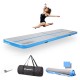 Saltea gonflabila gimnastica inSPORTline Airstunt 400 x 100 x 10 cm, Alb