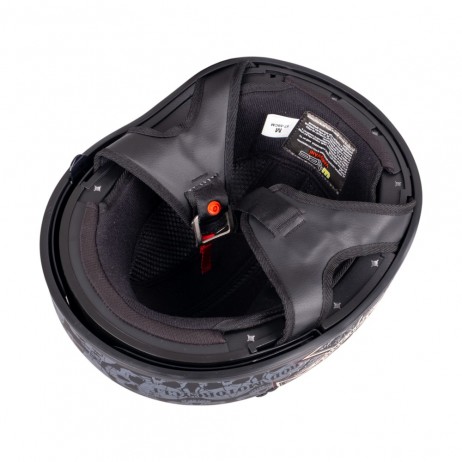 Casca moto W-TEC Black Heart V535 Cross Skull