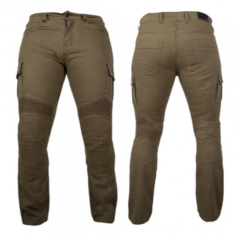 Jeans moto barbati W-TEC Wallbridge Olive