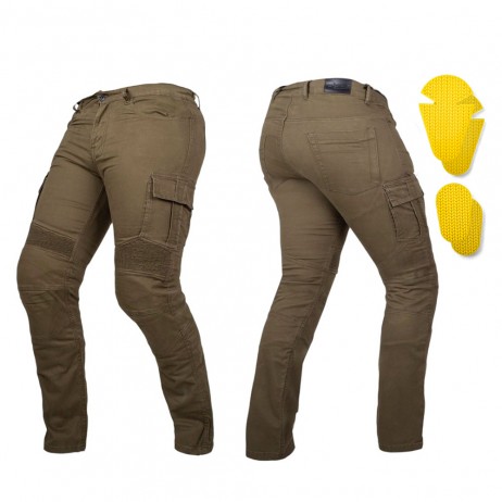 Jeans moto barbati W-TEC Wallbridge Olive