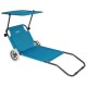 Sezlong cu roti Nils NC3307, albastru