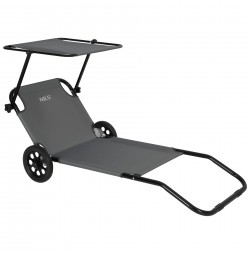 Sezlong cu roti Nils NC3307, albastru