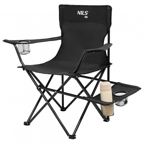 Scaun pliabil camping Nils NC3301, Negru