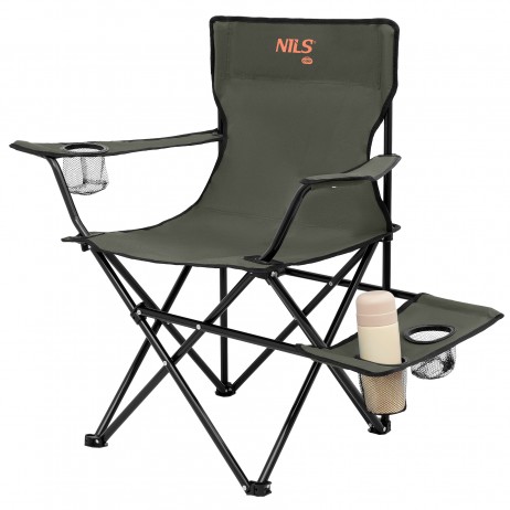 Scaun pliabil camping Nils NC3301, Negru