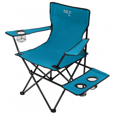 Scaun pliabil camping Nils NC3301, Albastru-Gri