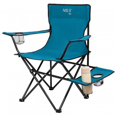 Scaun pliabil camping Nils NC3301, Albastru-Gri