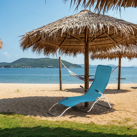 Sezlong pliabil Nils NC3017, Turcoaz