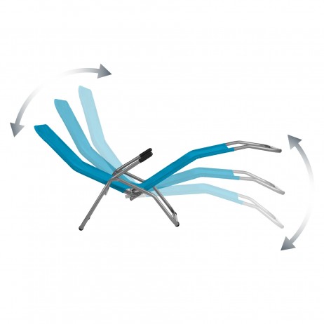 Sezlong pliabil Nils NC3017, Turcoaz