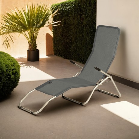 Sezlong pliabil Nils NC3017, Gri