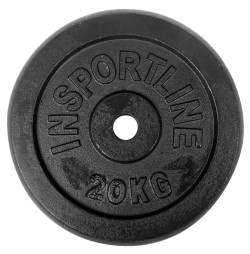 Disc greutate din fonta inSPORTline CastCzech 15 kg/ 30 mm