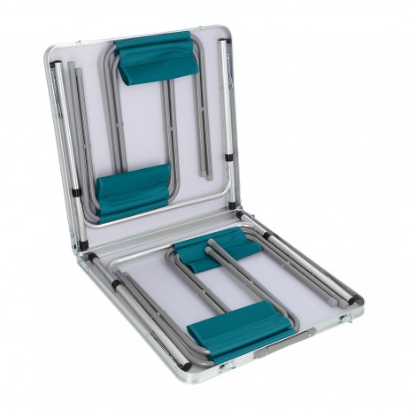 Set masa si scaune Nils Camp NC1633, Albastru