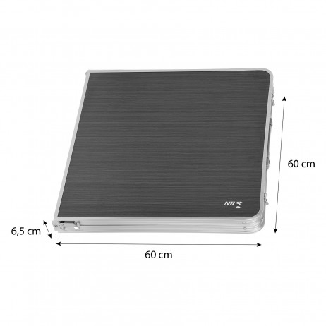 Set masa si scaune Nils Camp NC1633, Gri Inchis