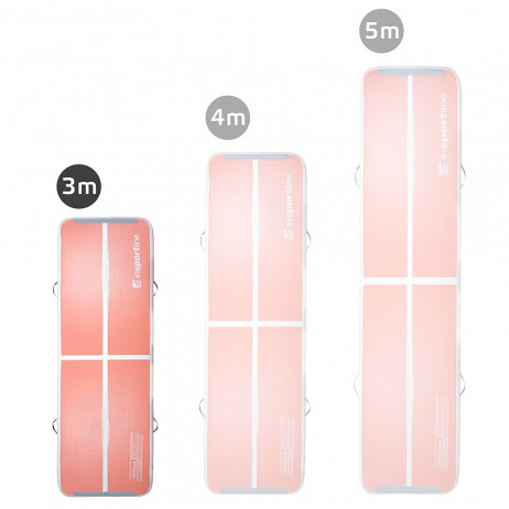 Saltea gonflabila gimnastica inSPORTline Airstunt 300 x 100 x 10 cm, Gri