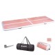 Saltea gonflabila gimnastica inSPORTline Airstunt 500 x 100 x 10 cm, Roz Coral