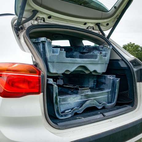 Caiac cu pedale pliabil inSPORTline Rhoner Urban Camo