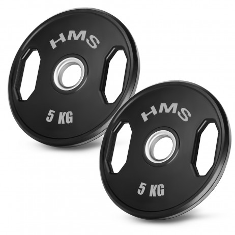 Greutati olimpice cauciucate HMS TOG05 2 x 5 kg/50 mm