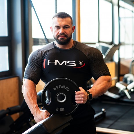Greutati olimpice cauciucate HMS TOG05 2 x 5 kg/50 mm