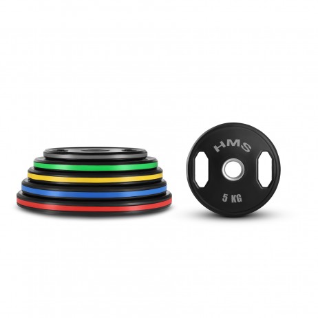 Greutati olimpice cauciucate HMS TOG05 2 x 5 kg/50 mm