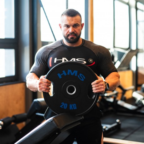 Greutati olimpice cauciucate HMS TOG05 2 x 10 kg/50 mm