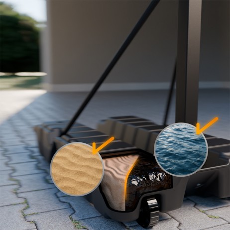 Cos baschet portabil pliabil inSPORTline Tifton