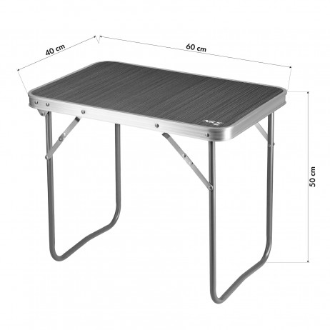 Masa camping Nils Camp NC340 60x40x50 cm, Gri inchis