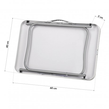 Masa camping Nils Camp NC340 60x40x50 cm, Gri inchis