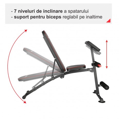 Banca exercitii reglabila HMS L8021