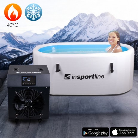 Cada pentru baie cu gheata inSPORTline Laaches 135 x 80 x 65 cm cu Termostat