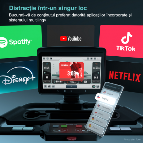 Banda de alergare inSPORTline ZenRun 120, 4CP, 150KG