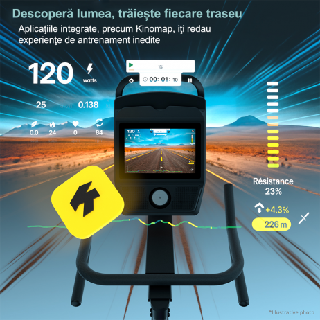 Bicicleta indoor cycling inSPORTline ZenRoute 1200