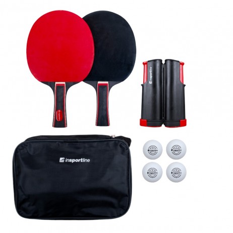 Set tenis de masa inSPORTline Ekholm – fileu, 2 palete, 4 mingi