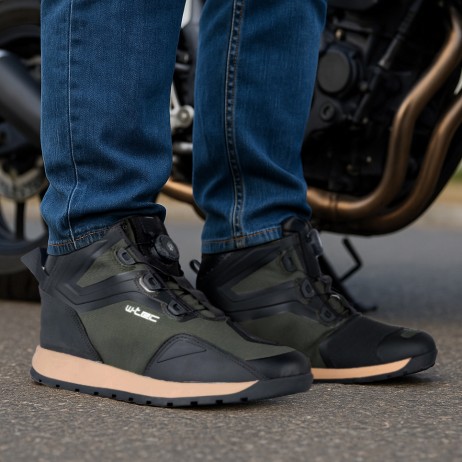 Ghete moto W-TEC Vigger - Verde