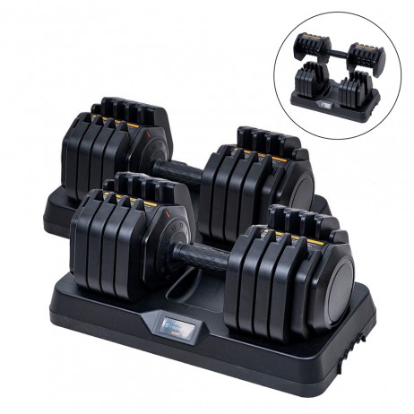 Set gantere reglabile inSPORTline DuraBell 2 x 5 – 41 kg