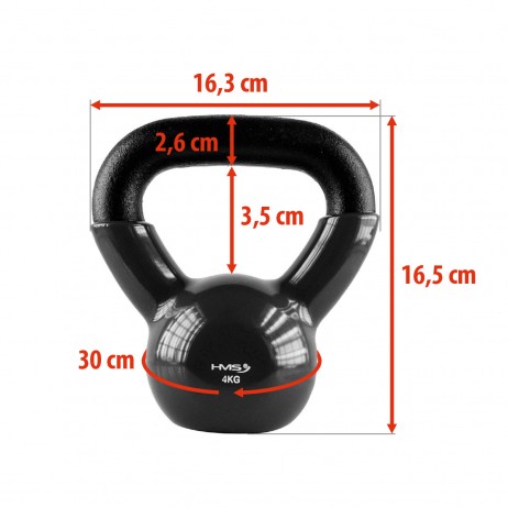Gantera kettlebell HMS KNV 10 KG, Albastru