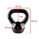 Gantera kettlebell HMS KNV 6 KG, Negru