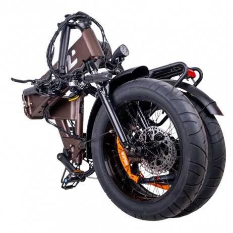 Bicicleta electrica pliabila inSPORTline ISL Baxom Lite 720Wh 20” - Deep Coffee