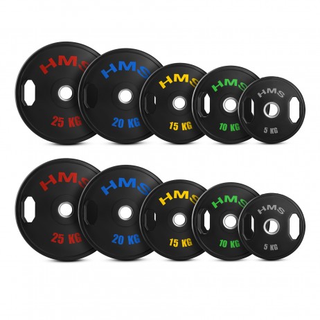Set greutati olimpice HMS TOG 2 x 5 - 25 KG (150 KG)