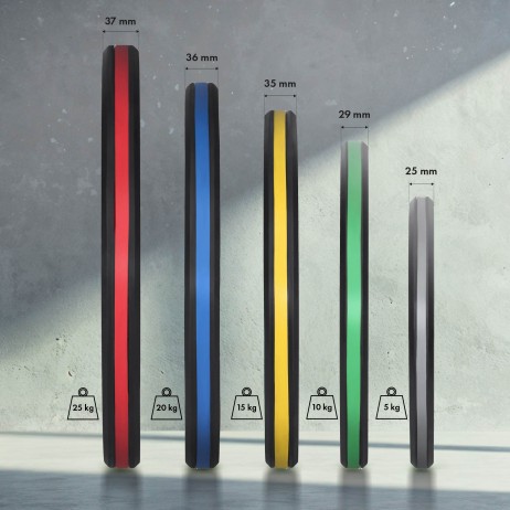 Set greutati olimpice HMS TOG 2 x 5 - 25 KG (150 KG)