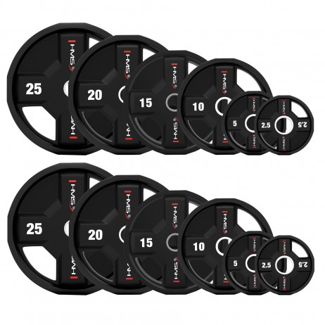 Set greutati olimpice HMS TPC 2 x 2.5 - 25 KG CPU - 155KG