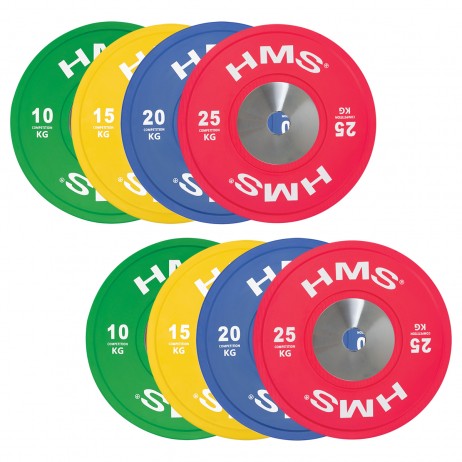 Set discuri olimpice profi HMS TBR ( 8 BUC) BUMPER PLATES