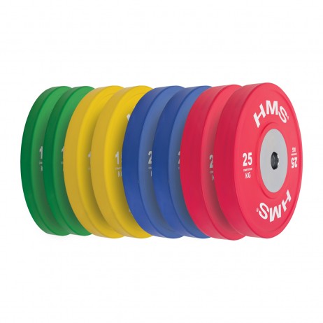 Set discuri olimpice profi HMS TBR ( 8 BUC) BUMPER PLATES