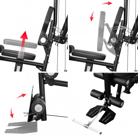 Aparat multifunctional HMS TYTAN 101 cu presa picioare COMMERCIAL HMS