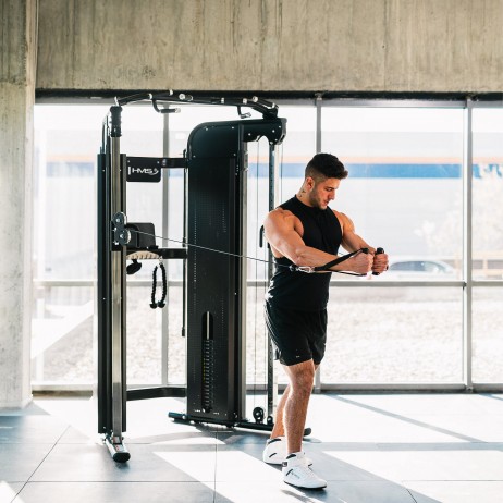 Aparat multifunctional HMS ARES PRO cu bara tractiuni si stiva greutati