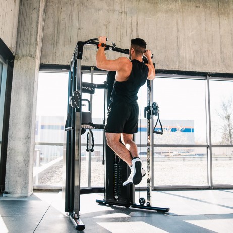 Aparat multifunctional HMS ARES PRO cu bara tractiuni si stiva greutati