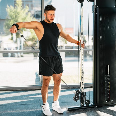 Aparat multifunctional HMS ARES PRO cu bara tractiuni si stiva greutati