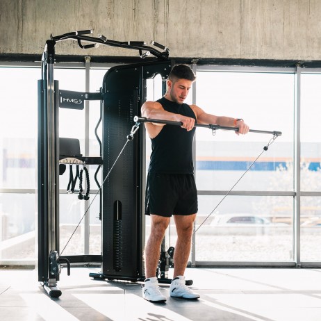 Aparat multifunctional HMS ARES PRO cu bara tractiuni si stiva greutati