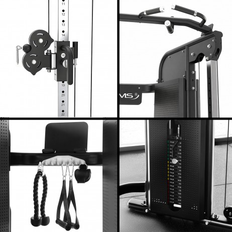 Aparat multifunctional HMS ARES PRO cu bara tractiuni si stiva greutati