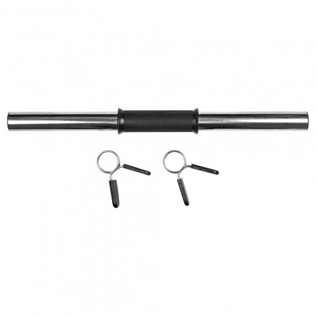 Bara gantera inSPORTline Onepump 45 cm / 30 mm cu sigurante