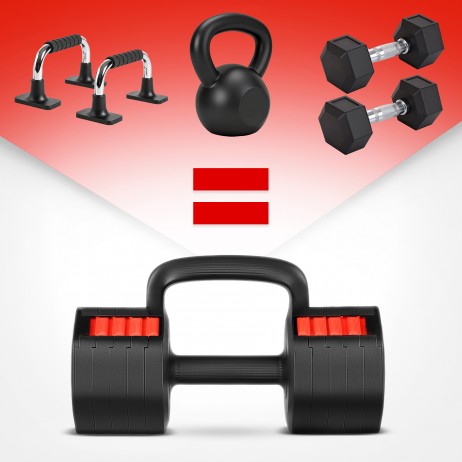 Gantera ajustabila 3in1 HMS HL05 cu functie de kettlebell